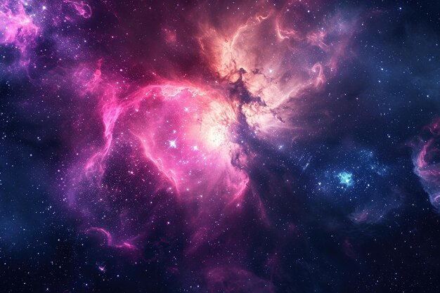 Galassia colorata sullo sfondo copia spazio ar 32