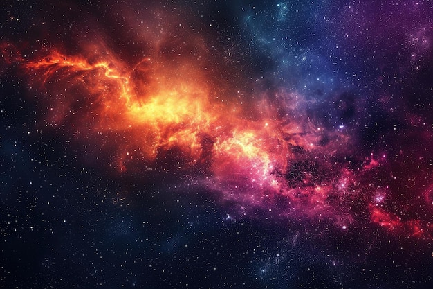 Galassia colorata sullo sfondo copia spazio ar 32