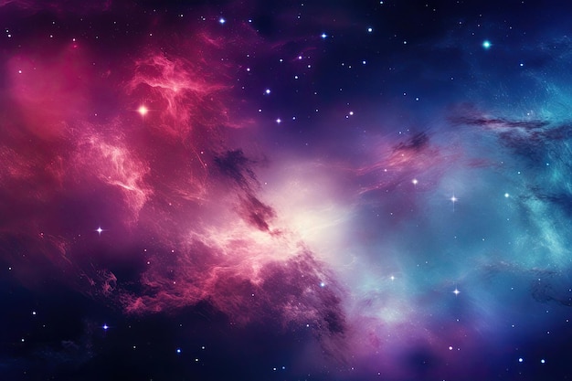 Galassia con stelle e polvere spaziale nell'universo