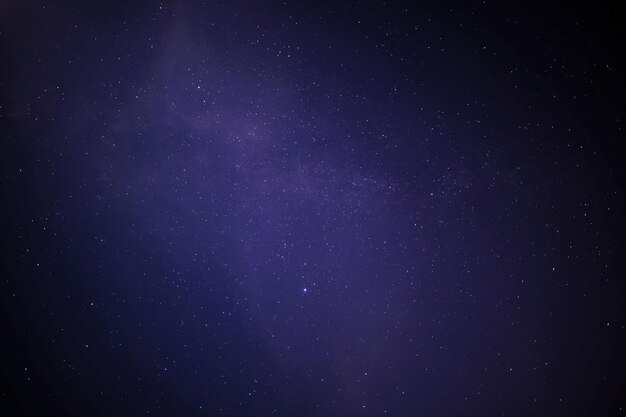 Galassia della Via Lattea con stelle e polvere spaziale nell'universo Fotografia a lunga esposizione con grano