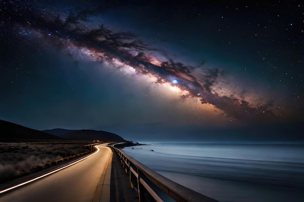 Galassia della Via Lattea e cielo notturno