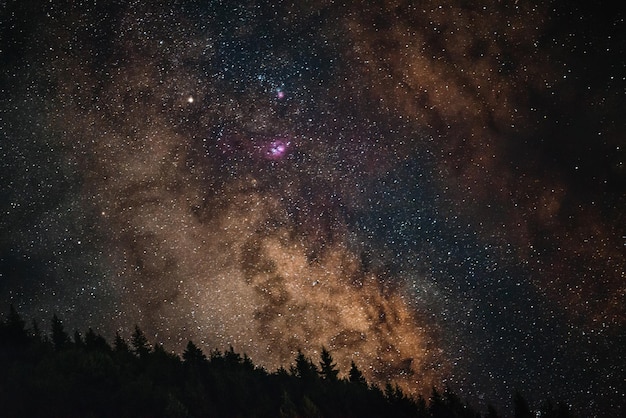 Galassia della Via Lattea nel cielo notturno