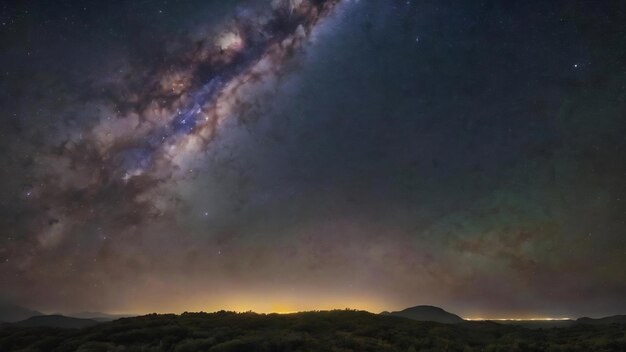 Galassia della Via Lattea nel cielo notturno