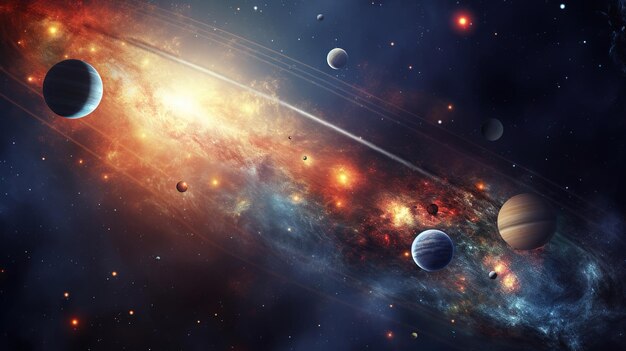 galassia nello spazio Generative Ai