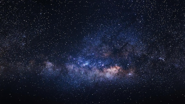 Galassia Panorama Via Lattea con stelle e polvere spaziale nell&#39;universo
