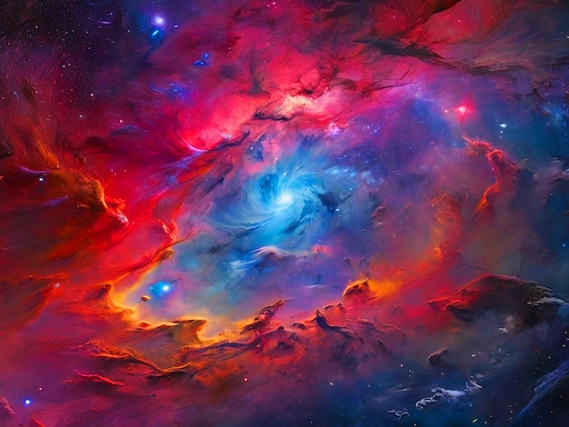 galassia sfondo a colori vividi hd 4k download