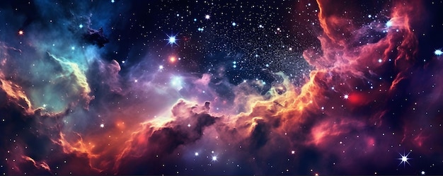 Galassia spaziale colorata