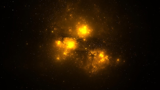 Galassia stelle pianeti ammassi stellari nuvole di gas colorate nello spazio astratto spazio esterno nebulosa galassia spazio sfondo universo magico cielo nebulosa notte viola cosmo 3d rendering