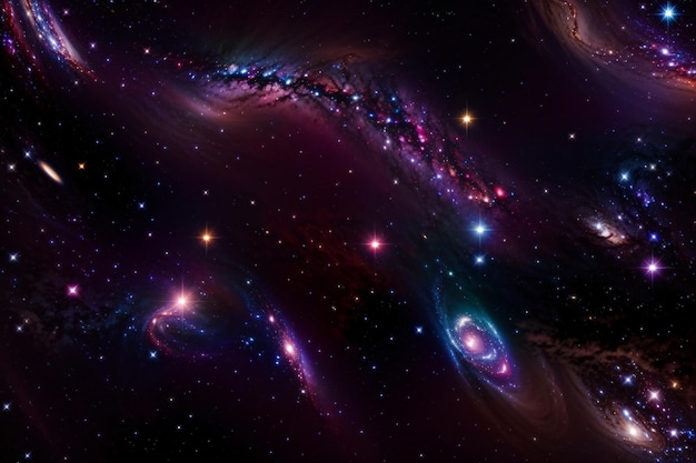 Galaxy BackgroundGalaxy Space Background Sfondo della nebulosa ai generato