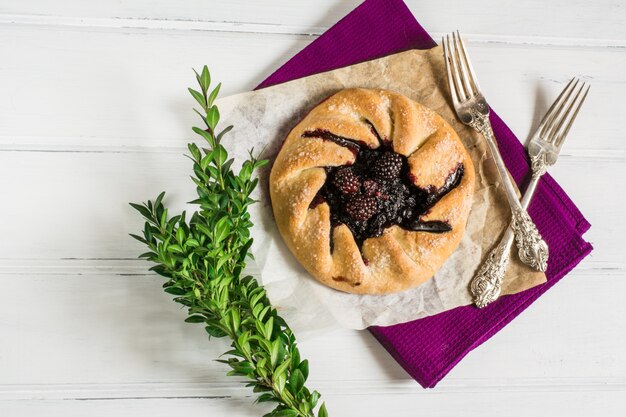 galette con frutti di bosco