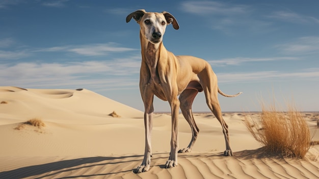 Galgo Un maestoso levriero nella natura delle dune