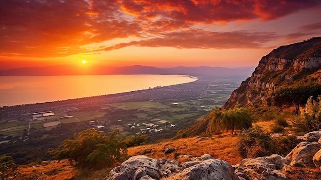 Galilei si sveglia vista del mare all'alba