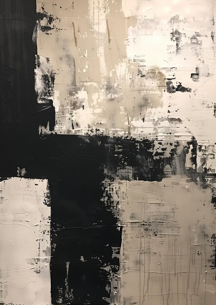 Galleria di arte astratta minimalista in bianco e nero