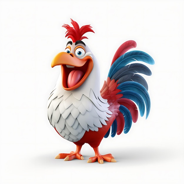 Gallo realistico 3D