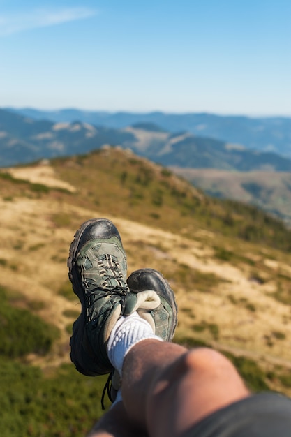 Gambe dell&#39;uomo in natura