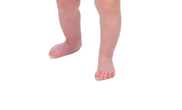 Gambe nude del bambino