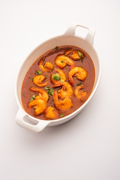 Gamberetti di Goa o curry di gamberetti o zinga masala noto anche come KolambiÃ‚Â kalwanÃ‚Â o Tikhle