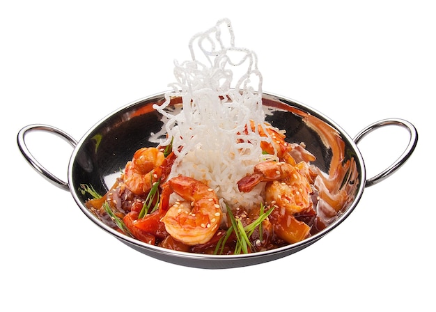 Gamberi con verdure in salsa agrodolce Cucina asiatica