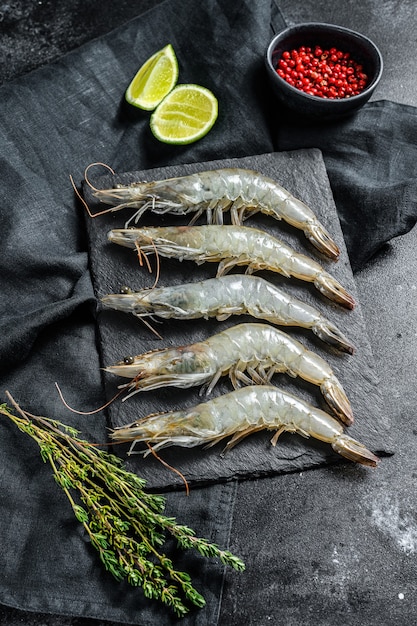 Gambero gigante crudo fresco degli scampi