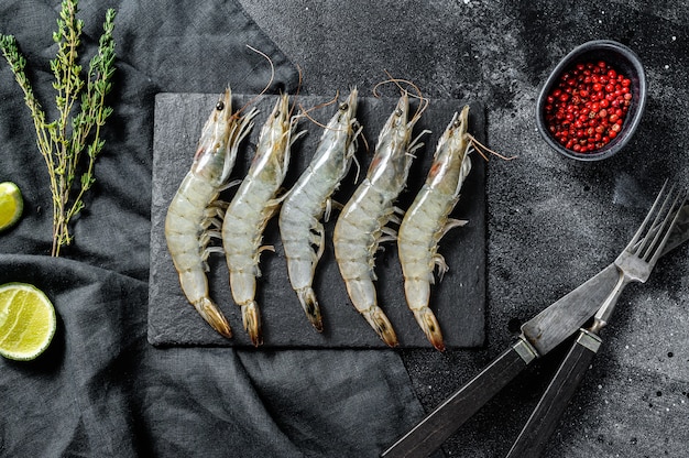 Gambero gigante crudo fresco degli scampi