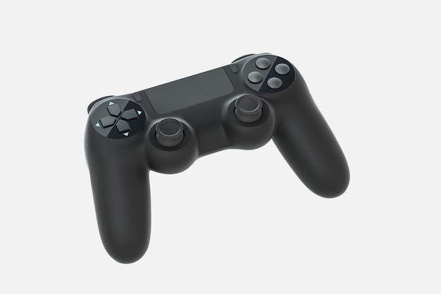 Game pad classico con sfondo bianco rendering 3d