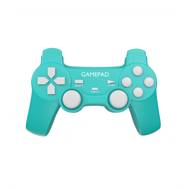 Gamepad isolato su sfondo bianco