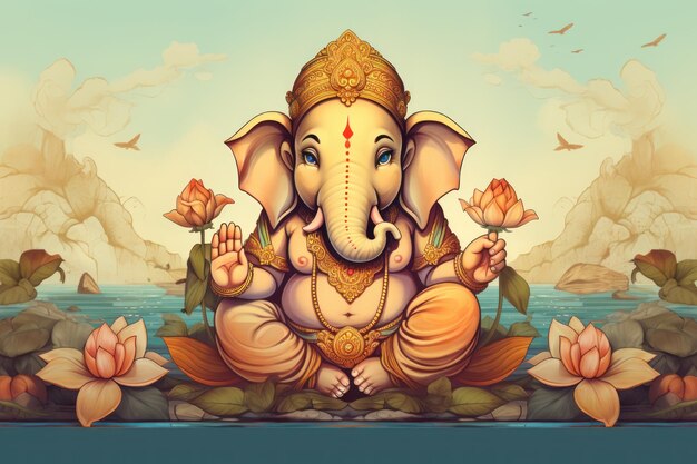 Ganesh un'immagine importante durante l'IA generativa di Diwali