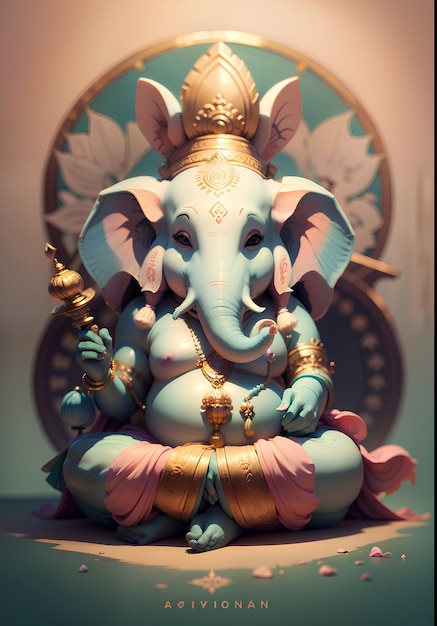 Ganesha nei colori pastello