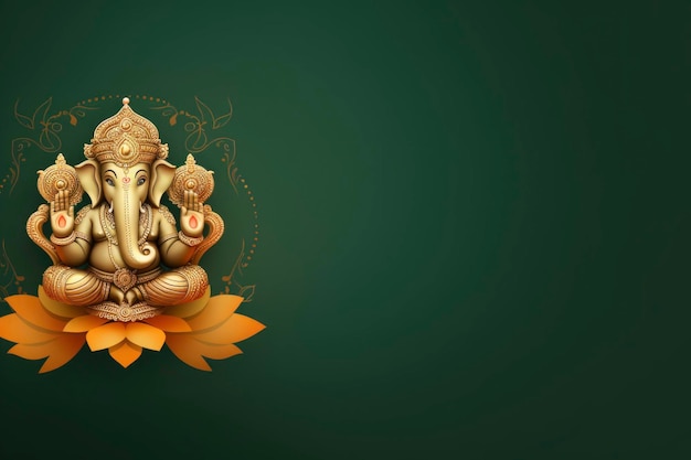 Ganesha sfondo con spazio di copia per il sito web poster carta da parati decorazione di fondo