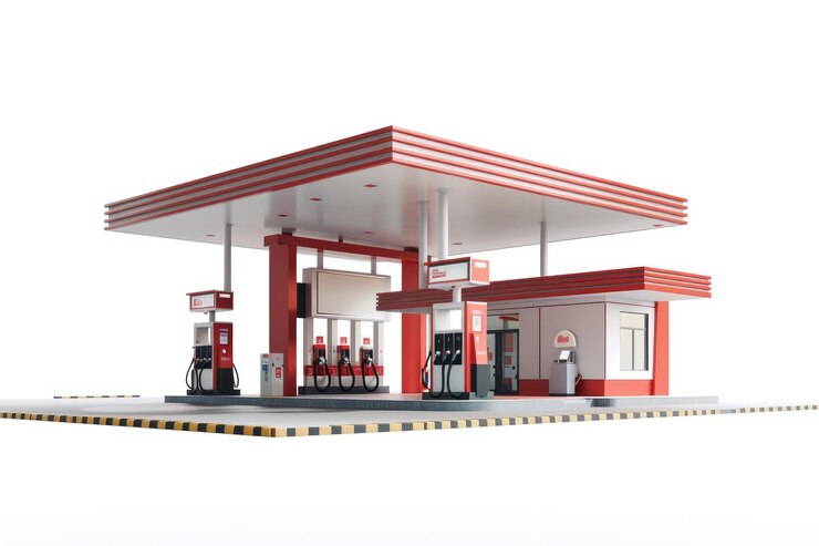 Gas Station 3D Model