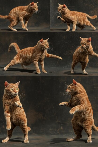 Gatto 3D dinamico