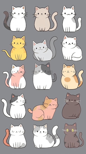Gatto amorevole con un'espressione facciale divertente