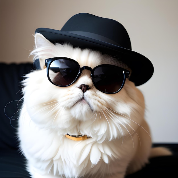 Gatto con gli occhiali da sole