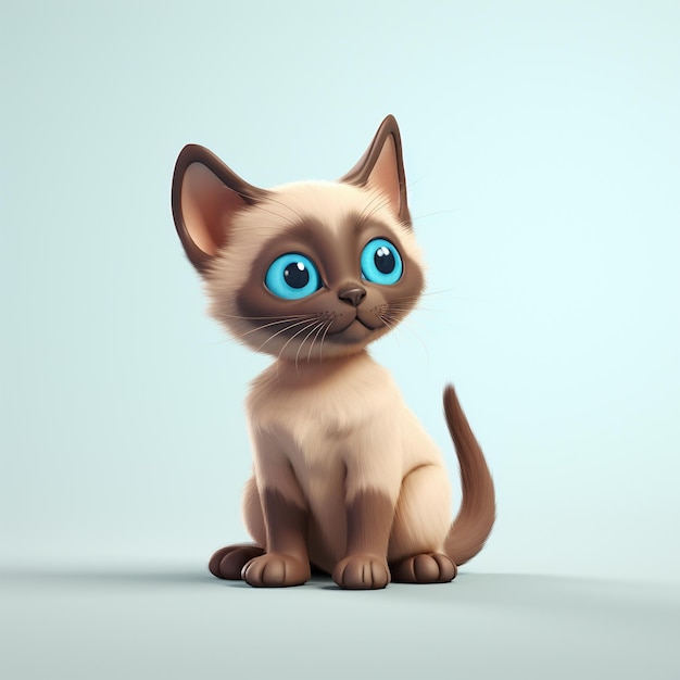 Gatto dei cartoni animati 3D