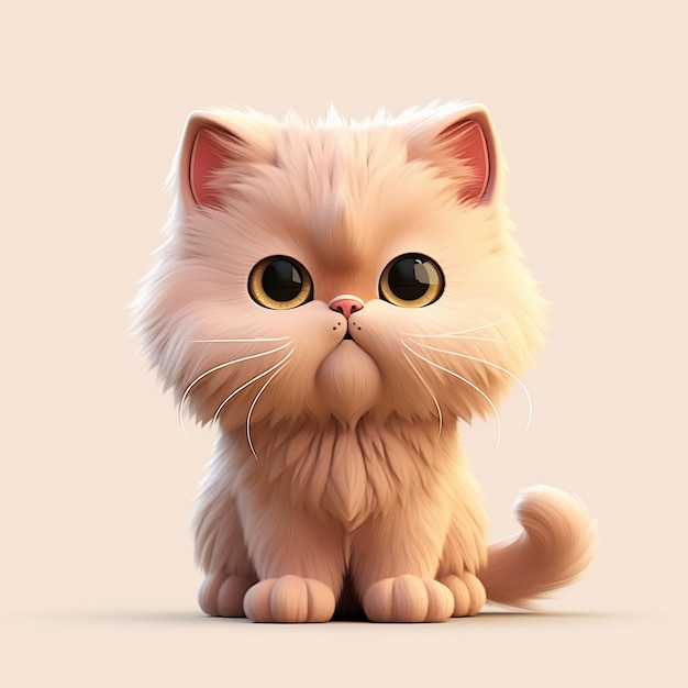 Gatto dei cartoni animati 3D