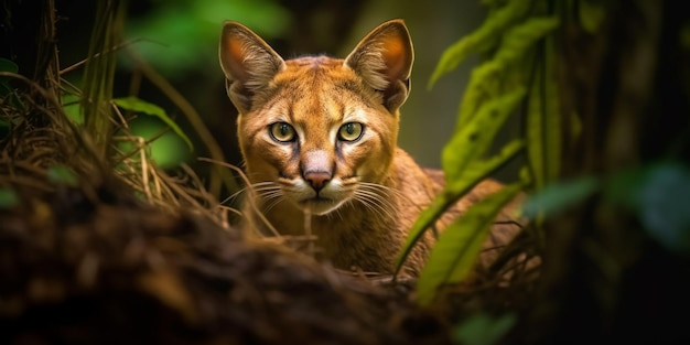 gatto dorato africano ai generativo