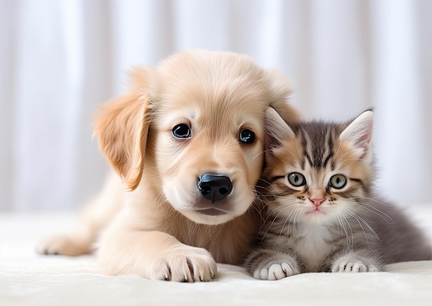 gatto e cane amichevole