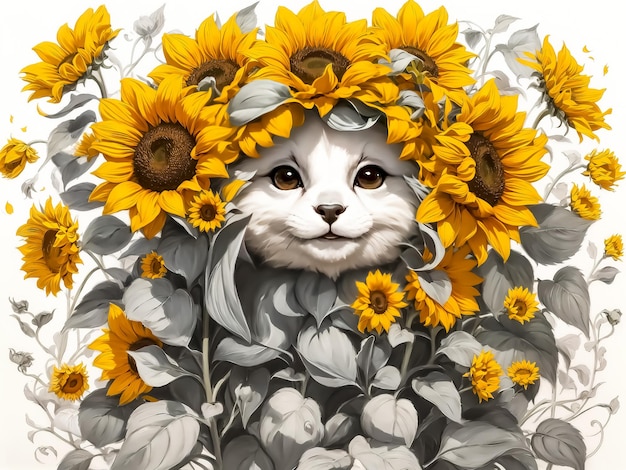 Gatto Girasole