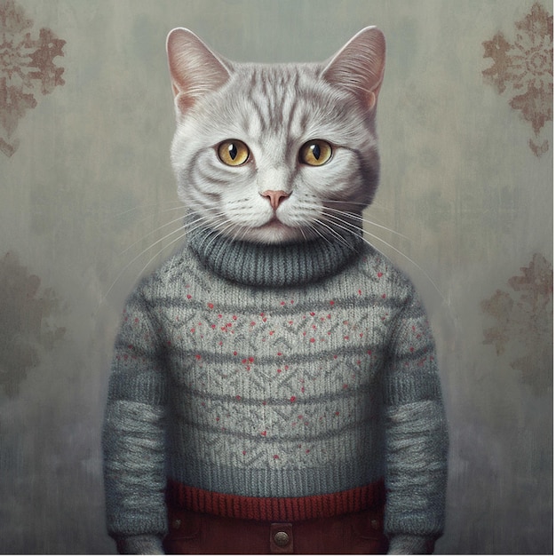 Gatto in maglione