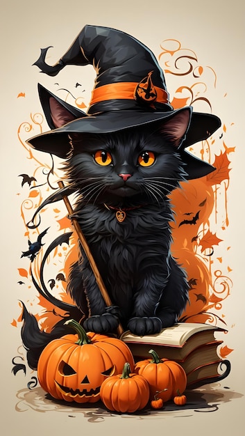 gatto per Halloween