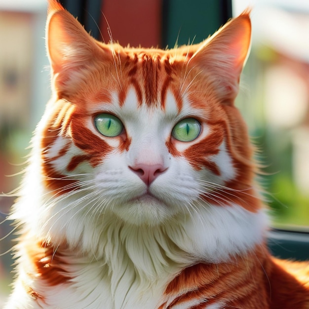 gatto rosso su sfondo bianco