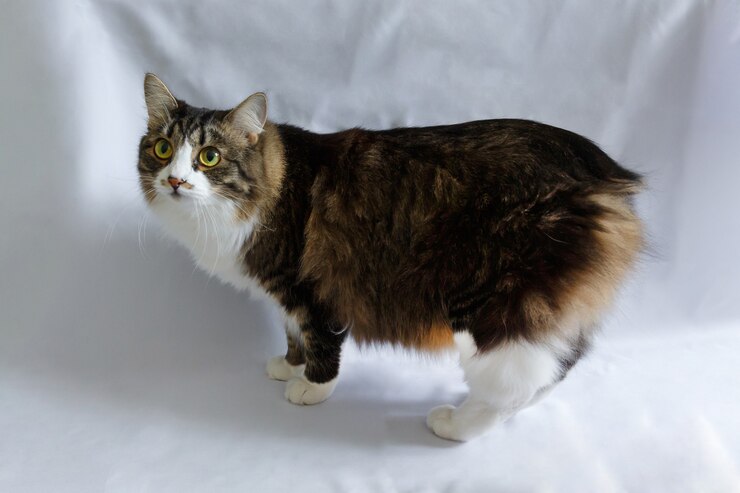 gatto siberiano lanuginoso di razza senza coda, Kuril Bobtail