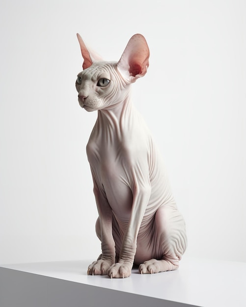 Gatto Sphynx in posa