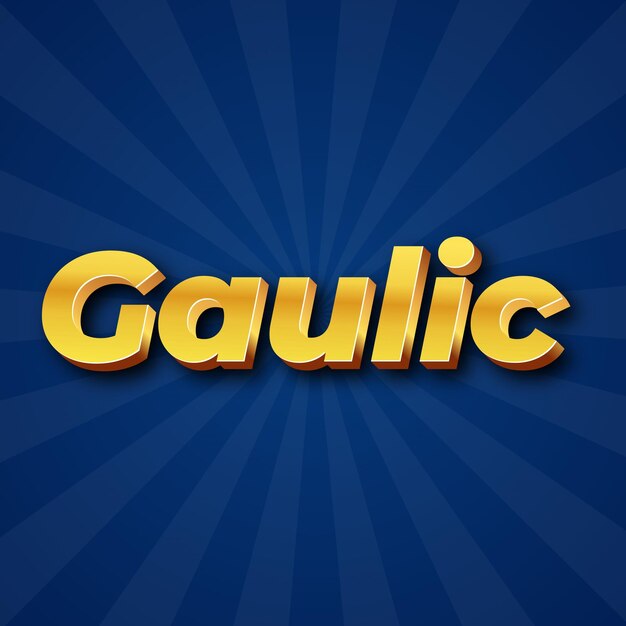 Gaulic Text effect Gold JPG foto di sfondo attraente