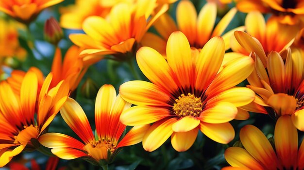 Gazania Immagini di sfondo Colori naturali sfondo luminoso Generativo Ai