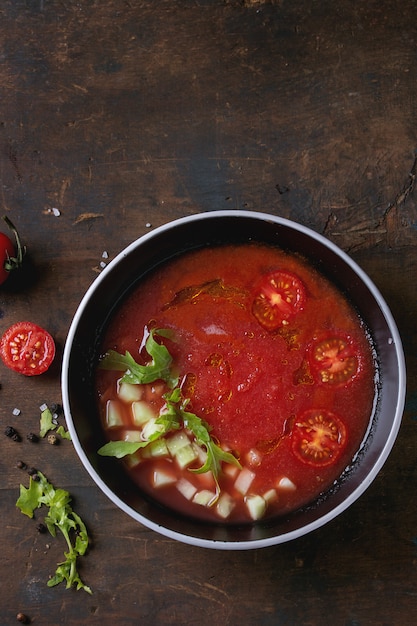 Gazpacho di pomodoro e anguria