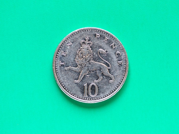 GBP Moneta da sterlina 10 pence