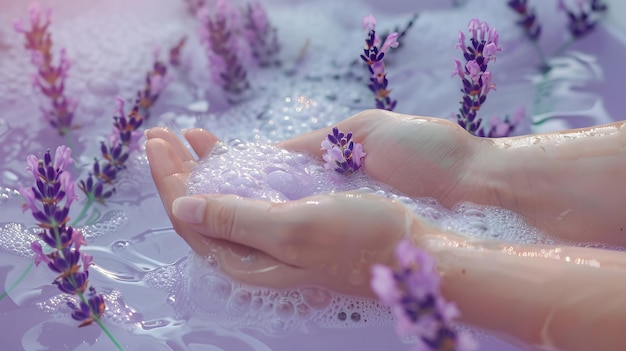 Gel per la doccia a lavanda calmante