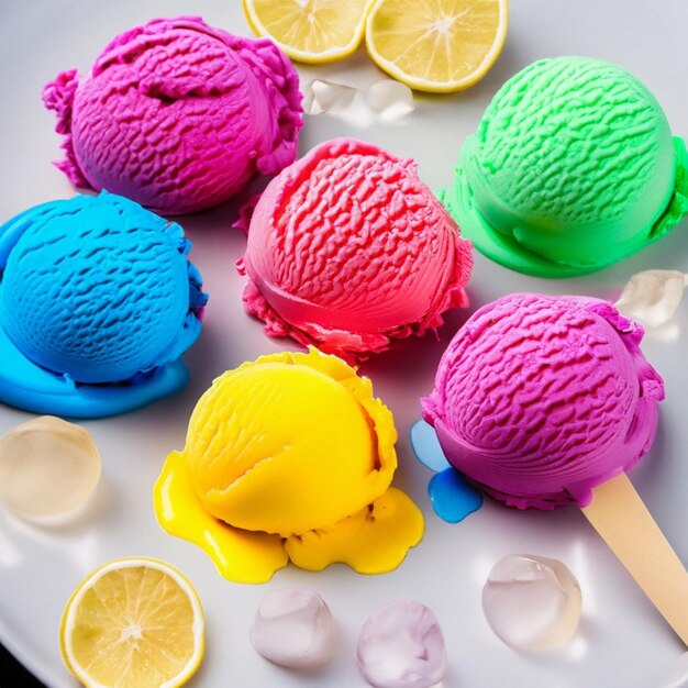 Gelati colorati