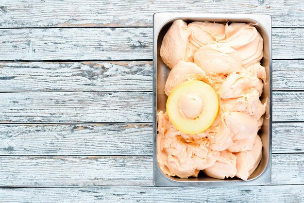 Gelato con caramelle Vista dall'alto